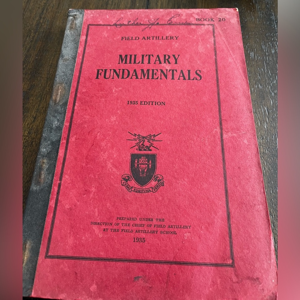 U.S. Training 1935: Military Fundamentals & Elementary Gunnery: See Description